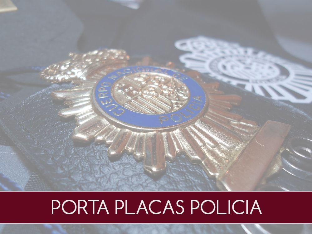 Portaplacas policia cnp piel Ubrique